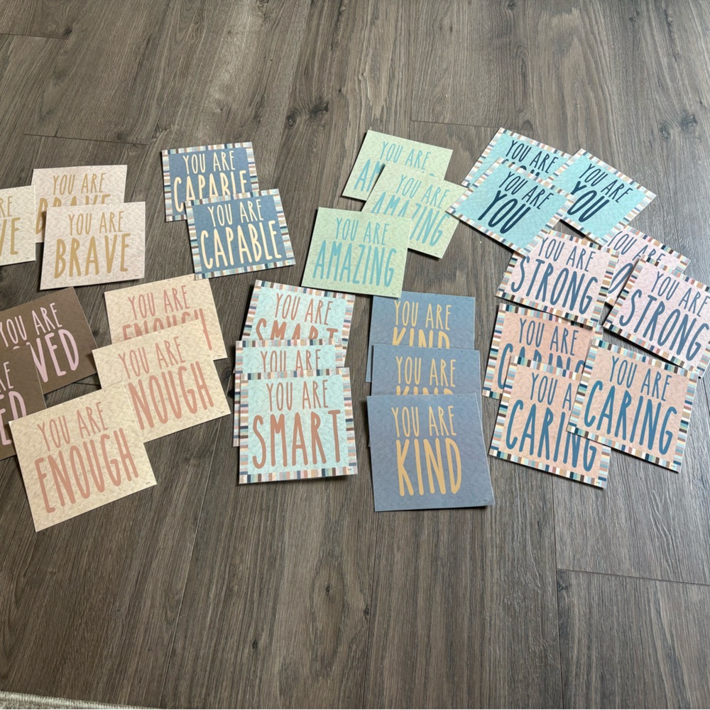 Teacher Created Resources set of 27 positive affirmation’s